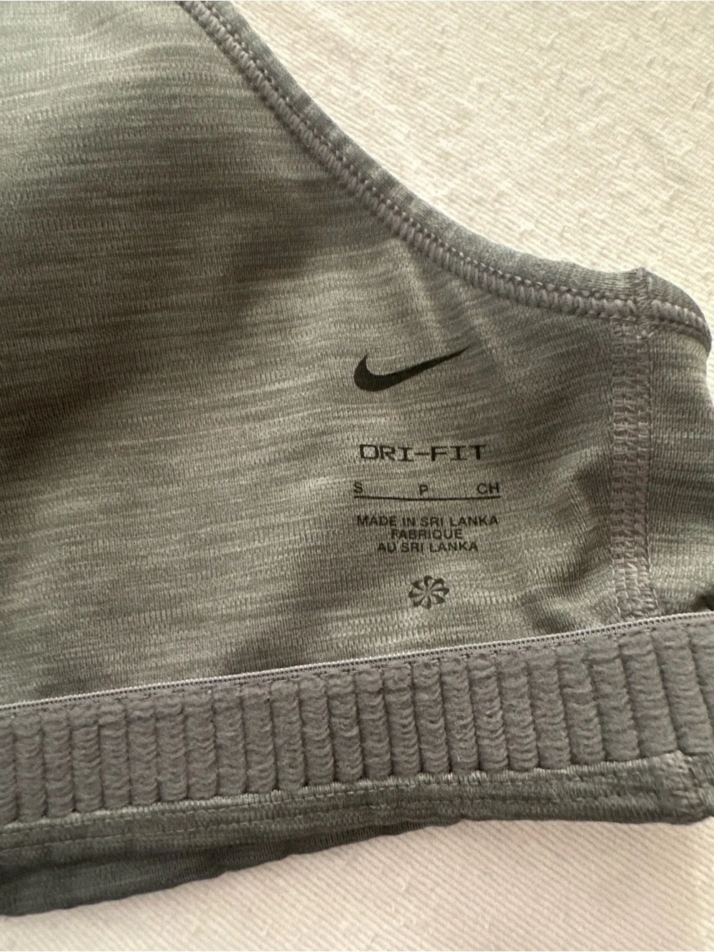 Nike Racerback Sports Bra bundle- Teal Blue & Heather Gray